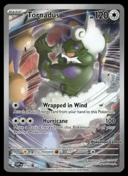 Pokemon Cards Tornadus 210 Pokemon Center Stamped Scarlet & Violet Promo NM - Image 1