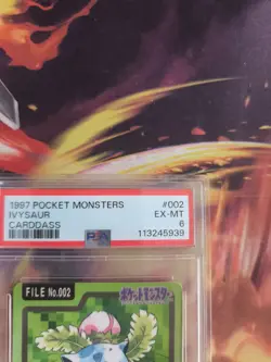Pokemon Card Bisaknosp Ivysaur Pocket Monsters Carddass 1997 Japanese PSA 6 - Image 4
