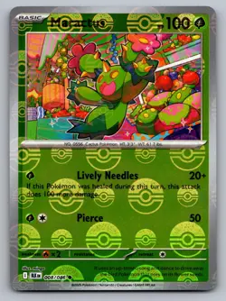 MARACTUS 008/086 COMMON BLACK BOLT POKEMON POKEBALL HOLO NM - Image 1