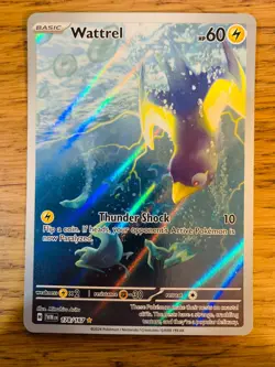 NEAR MINT! Wattrel (178/167) Twilight Masquerade Illustration Pokemon Card! - Image 1