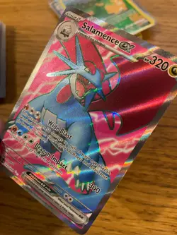 NM! Salamence ex (177/159) Journey Together Full Art Ultra Pokemon Card! - Image 4