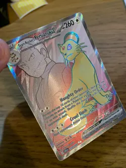 NM! Team Rocket's Persian ex (219/182) Destined Rivals Full Art Pokemon Card! - Image 3