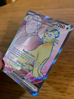 NM! Team Rocket's Persian ex (219/182) Destined Rivals Full Art Pokemon Card! - Image 4