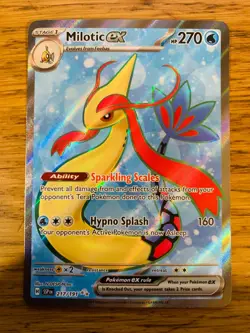 N-MINT! Milotic ex (217/191) Surging Sparks Full Art Ultra Rare Pokemon Card! - Image 1