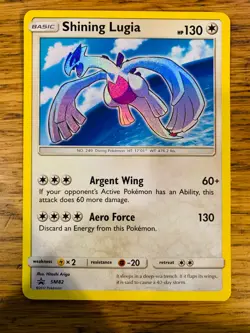 NM! Shining Lugia SM82 Shining Legends Holo Promo Ultra Rare Pokemon Card! - Image 1