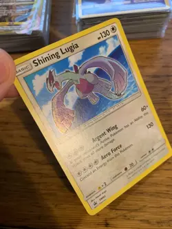 NM! Shining Lugia SM82 Shining Legends Holo Promo Ultra Rare Pokemon Card! - Image 3