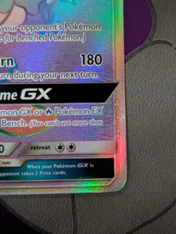 Pokemon Ho-Oh GX Full Art Rainbow Promo Card SM80 NM Condition - Image 5