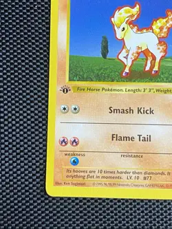 Pokemon Card - Ponyta 1st Edition Base Set Shadowless 60/102 LP/NM - Image 5