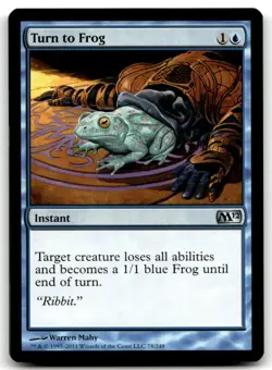 MTG Turn to Frog U Magic 2012 (M12) 78 LP - Image 1