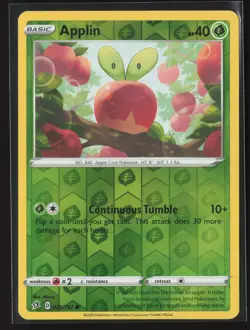 Applin (20) Common SWSH02: Rebel Clash 020/192 NM Pokemon Card - Image 1