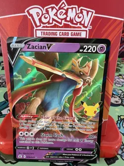 Pokemon Zacian V 016/025 Celebrations Ultra Rare Holo NM - Image 1