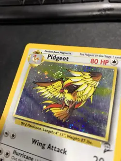 Pidgeot 14/130 Base Set 2 SWIRL Vintage Pokemon TCG - Image 1