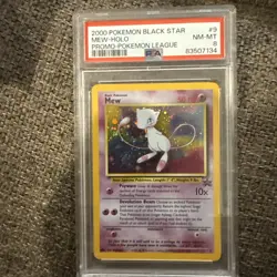 2000 Pokemon Black Star Mew Pokemon League Promo PSA 8 PSA # 83507134 - Image 1