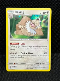 Pokemon Tcg Slaking 115/168 SM - Celestial Storm Holo - Image 1