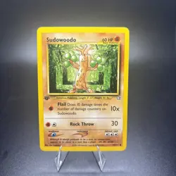 Pokemon Sudowoodo 77/111 - NM - 1st Edition Neo Genesis 2000 - Common -j - Image 1