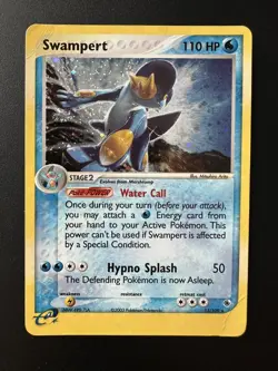 Swampert 13/109 - Reverse Holo - Ruby & Sapphire Pokemon Vintage - MP - Image 1