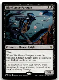 MTG Blacklance Paragon R Throne of Eldraine 79 LP - Image 1