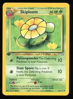 Skiploom - 49/111 - Neo Genesis - 1st Edition Uncommon - Pokemon Card - Image 1