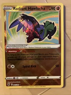 Radiant Hawlucha 081/189 Shining Astral Radiance Pokemon Card NM ⭐99p Start⭐ - Image 1