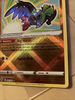 Radiant Hawlucha 081/189 Shining Astral Radiance Pokemon Card NM ⭐99p Start⭐ - Image 3