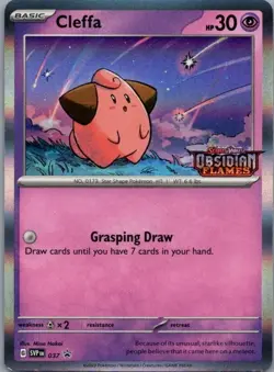 Pokemon Card Cleffa 037 Prerelease Black Star Promo - Lightly Played - Image 1