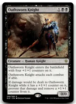 MTG Oathsworn Knight R Throne of Eldraine 98 LP - Image 1