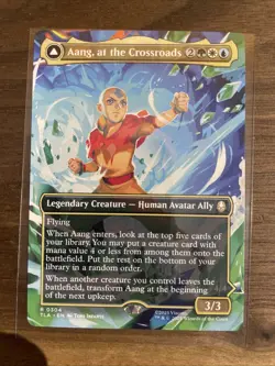 Aang, at the Crossroads 0304 TLA Extended Art MTG Avatar NM/M - Image 1