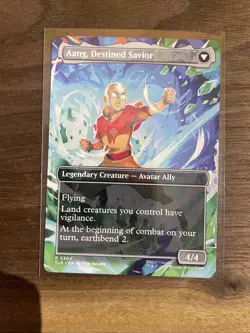 Aang, at the Crossroads 0304 TLA Extended Art MTG Avatar NM/M - Image 2