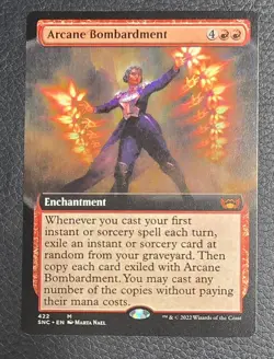Arcane Bombardment (Extended Art) Streets of New Capenna Regular MTG - Image 1