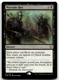 MTG Necrotic Hex R Commander Legends 137 LP - Image 1