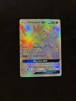 Turtonator GX (Secret) 148/145 Sm-Guardians Rising Holo Pokemon TCG - NM/LP - Image 1