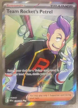 Pokemon TCG Trainer. Team Rockets Petrel 226/182 Destined Rivals NM - Image 1