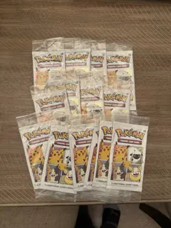 Pokemon TCG Promo Packs Lot - 14 Sealed Packs, 3 Cards Each. - Image 1