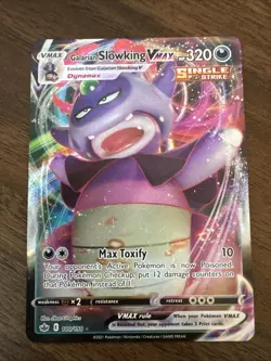 Pokemon Galarian Slowking VMAX 100/198 Chilling Reign Ultra Rare Holo - Image 1