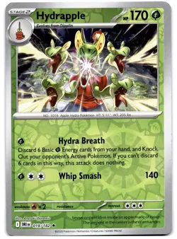 Hydrapple 018/182 Pokemon TCG Scarlet & Violet Destined Rivals Reverse Holo MINT - Image 1
