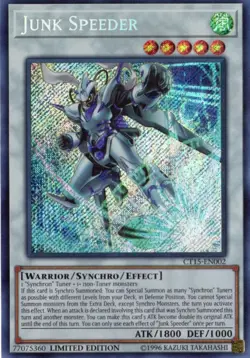 Yu-Gi-Oh! Junk Speeder Limited Edition CT15-EN002 Secret Rare NM/LP x1 - Image 1