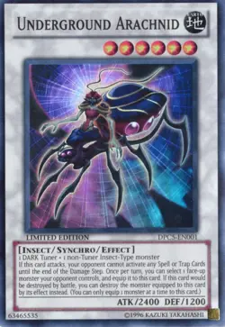 Yu-Gi-Oh! Underground Arachnid Limited Edition DPC5-EN001 Super Rare NM/LP x1 - Image 1