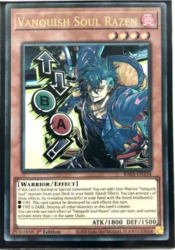 Yu-Gi-Oh! TCG Vanquish Soul Razen RA05-EN134 Ultra Rare Stamped 1st Edition NM - Image 1