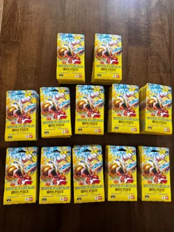 *Lot of 120* One Piece Adventure On Kami's Island OP15-EB04 Sleeved Booster Pack - Image 1