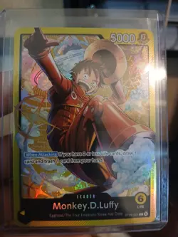 Luffy ST-29 Leader One Piece Card Game English Near Mint. St29 001L NM - Image 1