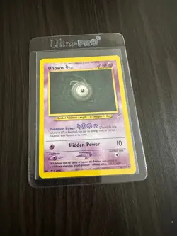 Unown Z Neo Destiny 60/105 Uncommon Vintage Pokemon TCG Card - Image 3