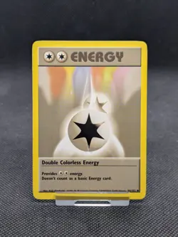 Pokemon Card Double Colorless Energy 96/102 Base Set Uncommon WOTC Played - Image 1