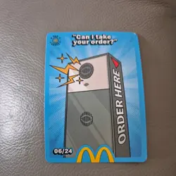 Mcdonalds Fan Trading Card #6 Can I Take Your OrderU New And Unredeemed - Image 1