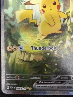 Pikachu ex 276/217 SIR Ascended Heroes Pokemon Card NM Clean Centering - Image 3