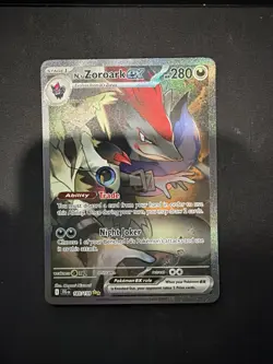 Pokemon TCG Journey Together N's Zoroark EX Card 185/159 Mint Condition - Image 1