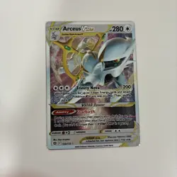 Pokemon TCG Arceus v Ultra Rare And Arceus VSTAR Metal Promo Cards - Image 3
