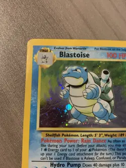 Pokemon Card TCG - Blastoise Holo 2/130 | Base Set 2 - Image 2