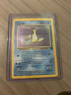 Lapras 10/62 Holo Rare Fossil Pokemon Unlimited Holo Card - Image 1