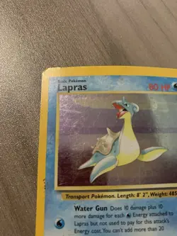Lapras 10/62 Holo Rare Fossil Pokemon Unlimited Holo Card - Image 3