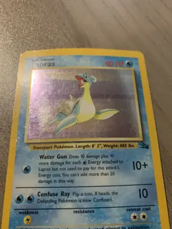 Lapras 10/62 Holo Rare Fossil Pokemon Unlimited Holo Card - Image 5